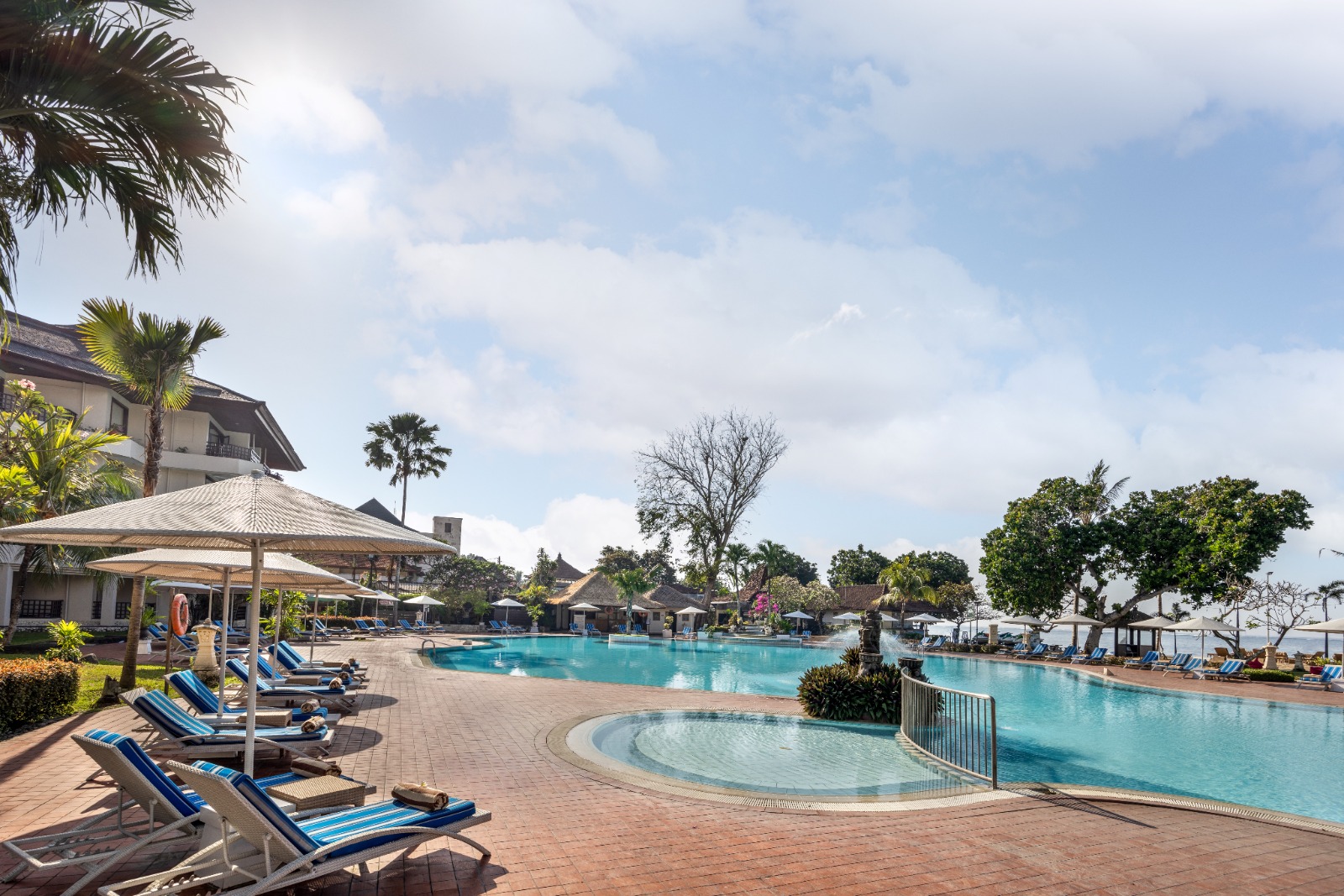 Main pool aerial